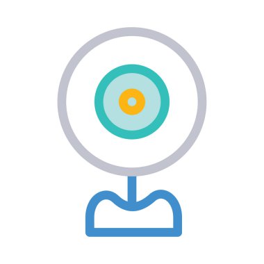 Web kamera simge vektör çizim 