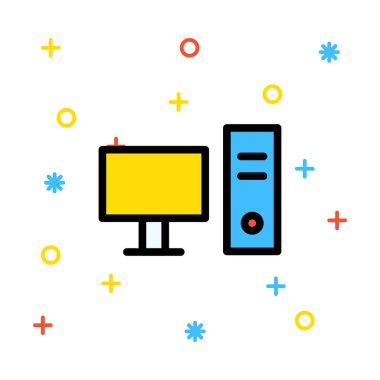 bilgisayar simgesi vektör illüstrasyonu 