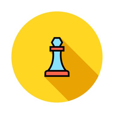 Satranç ikonu vektör illüstrasyonu 