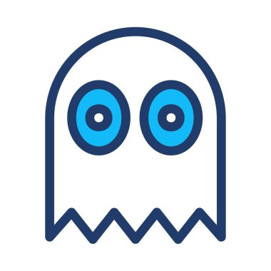 hayalet simgesi vektör illüstrasyonu 