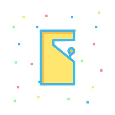 oyun otomat vektör çizim 