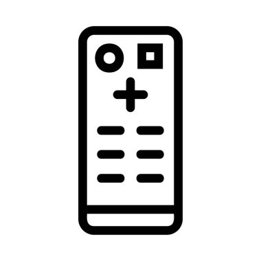 Uzaktan kumanda simge vektör çizim 