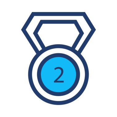 madalya simgesi, işareti, vektör halat 