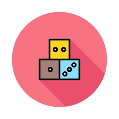 zar simgesi vektör illüstrasyonu 