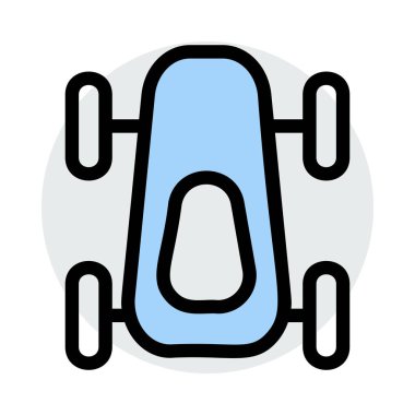 araba simgesi vektör illüstrasyonu 