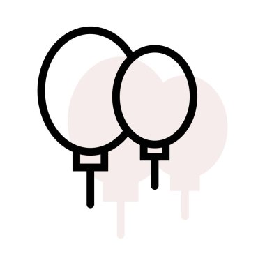 Festival Sisme Balonlar, vektör çizim