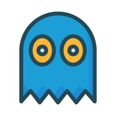 hayalet simgesi vektör illüstrasyonu 