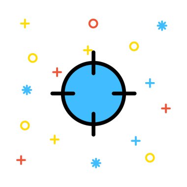 hedef simge vektör illüstrasyonu 