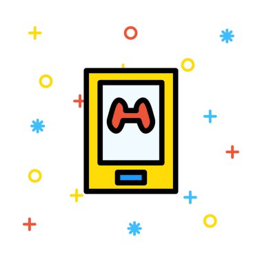 joystick simgesi vektör illüstrasyonu 