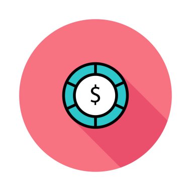 Sikke Simgesi vektör illüstrasyonu 