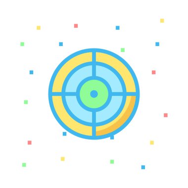 hedef simge vektör illüstrasyonu 