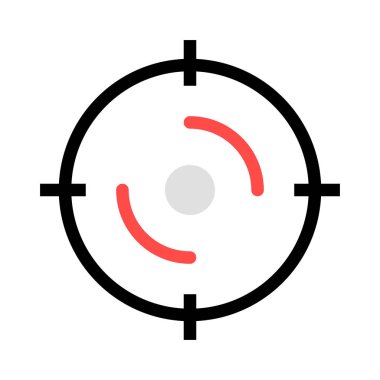 hedef simge vektör illüstrasyonu 