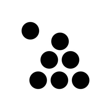 Snooker raf renk vektör çizim, simgesi 