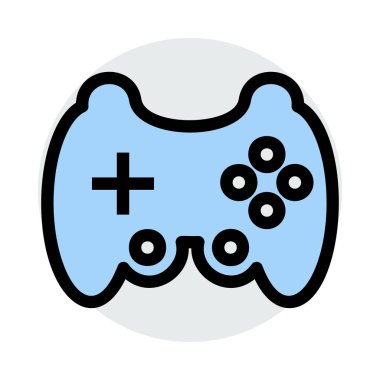 Video oyunu simgesi, vektör illüstrasyonu 