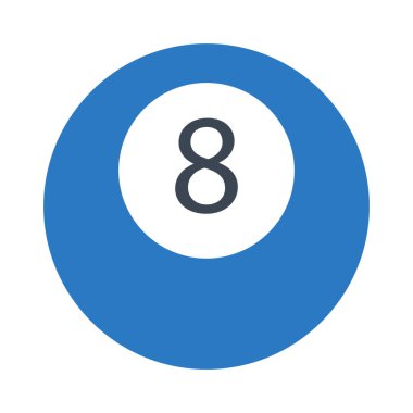 topu sekiz vektör çizim ile 