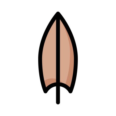 sörf tahtası simge vektör çizim 