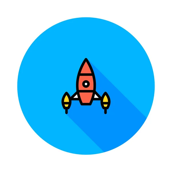 Simple Rocket Icon Vector Illustration — Stock Vector