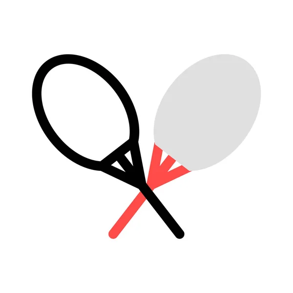Tennisschläger Icon Vector Illustration — Stockvektor