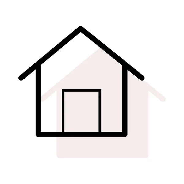 Huis Web Icoon Vector Illustratie — Stockvector