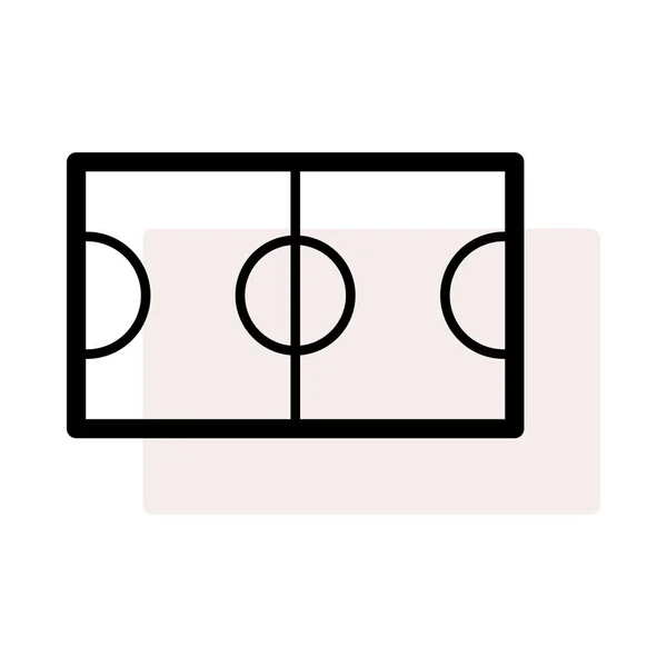Футбольне Поле Значок Векторна Ілюстрація — стоковий вектор