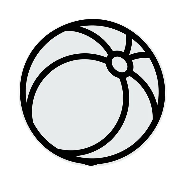 Kugelsymbol Vektor Illustration Sport — Stockvektor