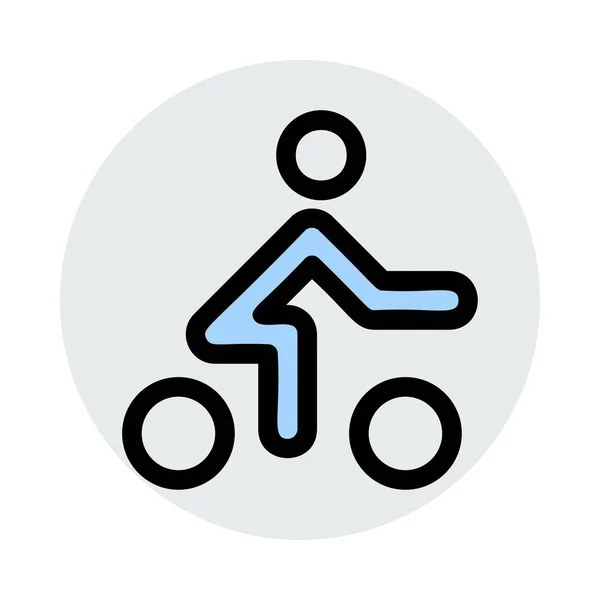 自転車のウェブアイコンベクトルイラスト — ストックベクタ