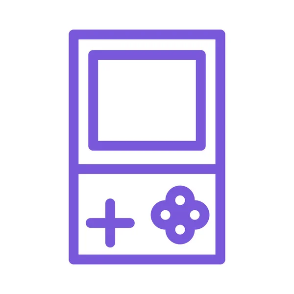 Tetris Lat Pictogram Geïsoleerd Een Witte Achtergrond Vector Illustratie — Stockvector