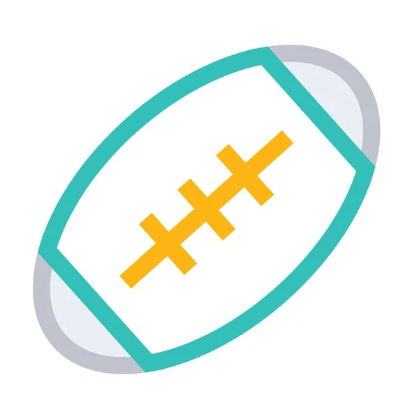 Rugby Ball Symbol Vektorillustration — Stockvektor