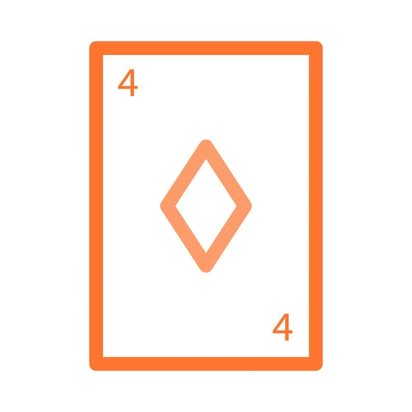 Ilustração Vetor Cartão Diamante — Vetor de Stock