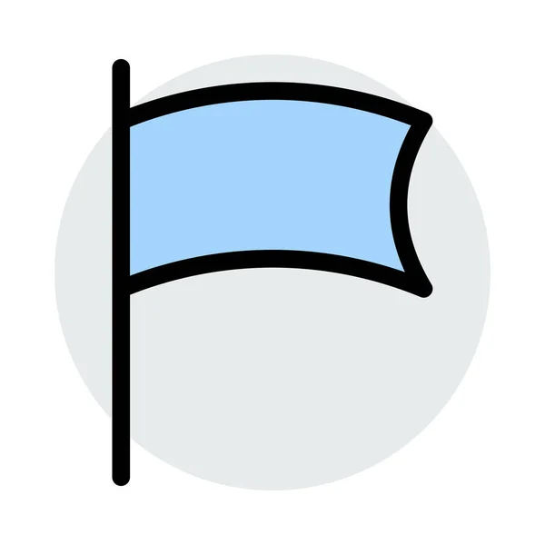 Ícone Bandeira Ilustração Vetorial — Vetor de Stock