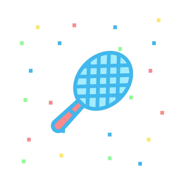 Raqueta Tenis Vector Ilustración — Archivo Imágenes Vectoriales