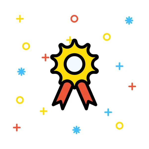 Βραβείο Απλό Εικονίδιο Εικονογράφηση Διάνυσμα — Διανυσματικό Αρχείο