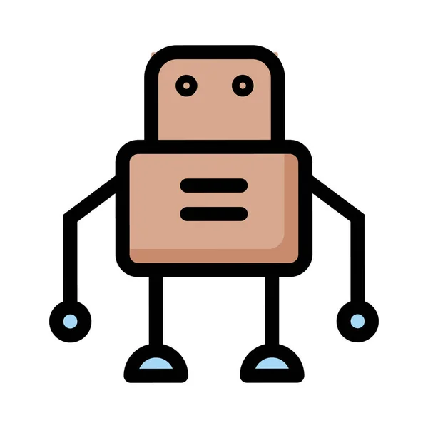 Robot Icono Vector Ilustración — Vector de stock