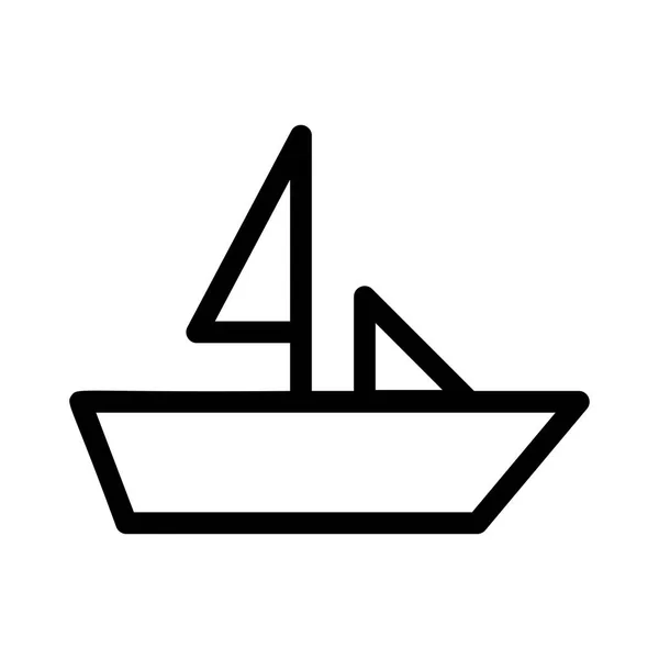 Ilustración Vector Barco Deporte — Vector de stock