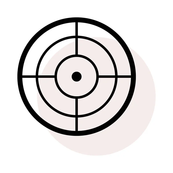 Target Icon Vector Illustration — Stock Vector