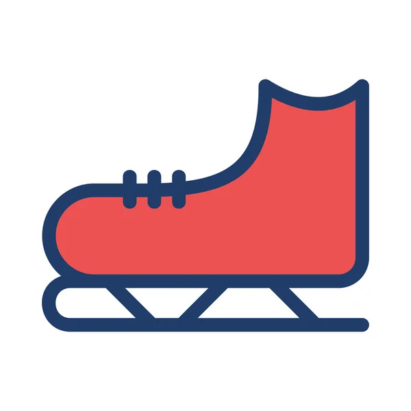 Skate Zapato Web Icono Vector Ilustración — Vector de stock