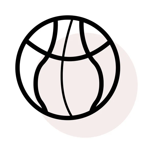 Ball Ikon Vektoros Illusztráció Sport — Stock Vector