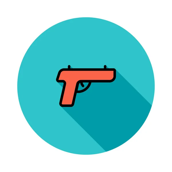 Pistol Ikon Vektor Illustration — Stock vektor