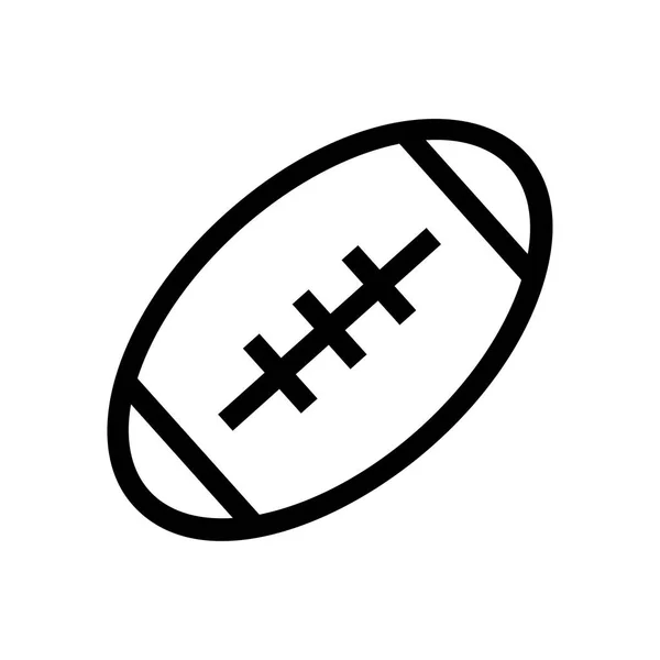 Ícone Bola Rugby Ilustração Vetorial —  Vetores de Stock