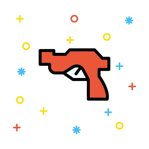 Pistola Ícone Vetor Ilustração — Vetor de Stock