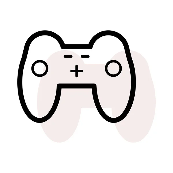 Video Game Console Pictogram Vectorillustratie — Stockvector