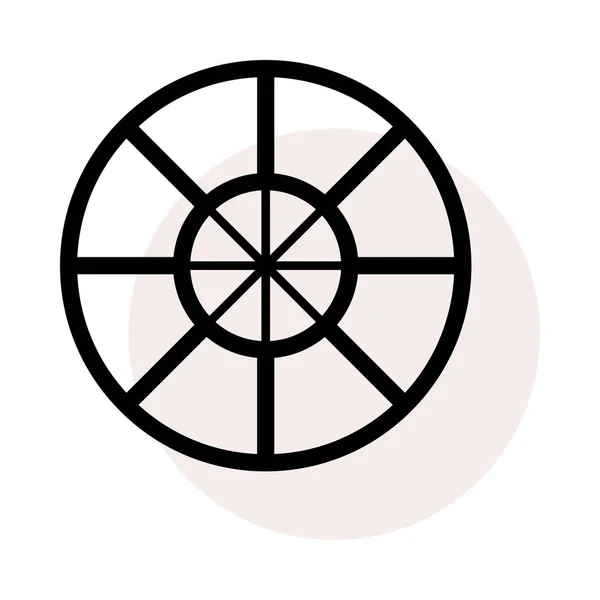 Roulette Symbol Vektor Illustration — Stockvektor