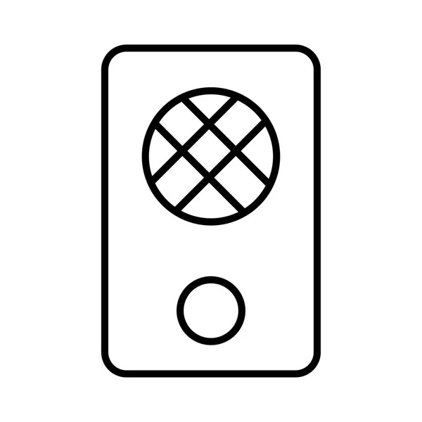 Spiel Lautsprecher Flaches Symbol Vektor Illustration — Stockvektor