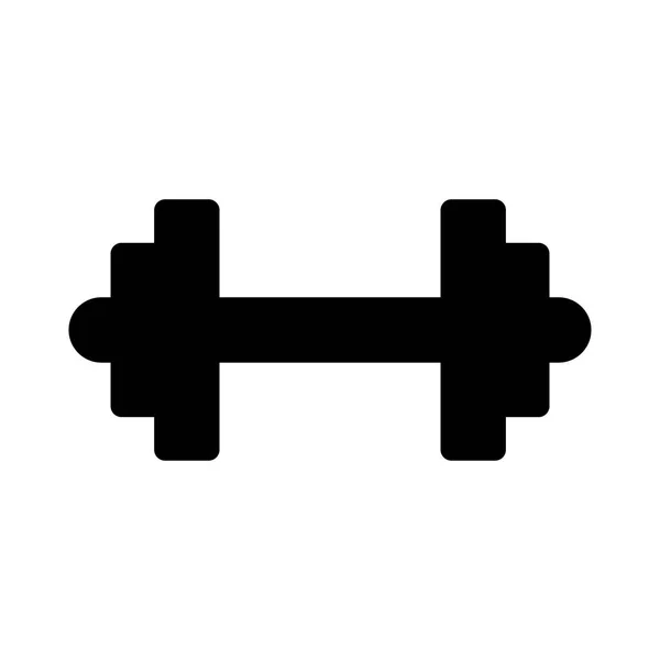 Barbell Icon Sport Vector Illustration — Stock Vector