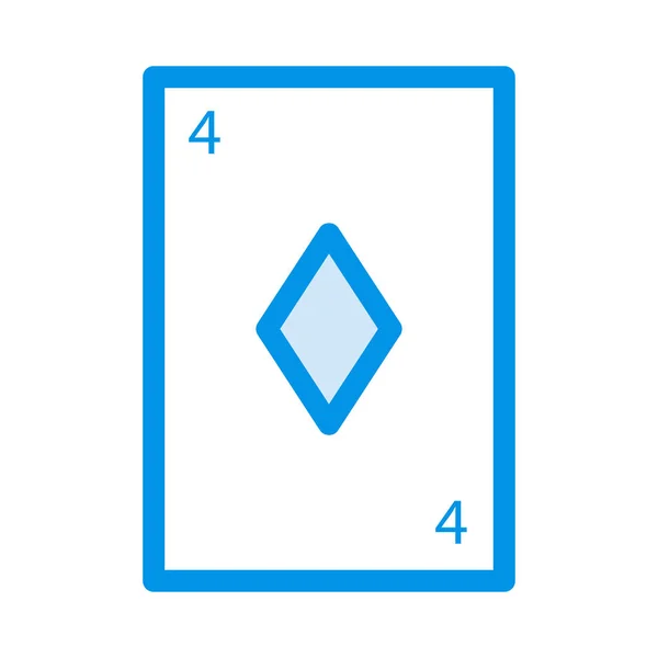 Diamantkarten Vektor Illustration — Stockvektor