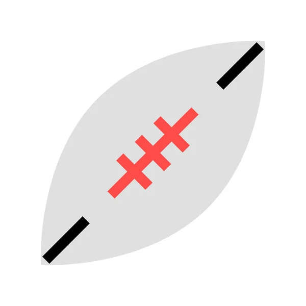 Rugby Bal Icoon Vector Illustratie — Stockvector