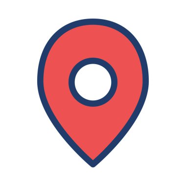 işaretleyici simgesi vektör illüstrasyonu 