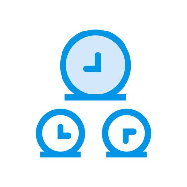 Saat web renk vektör simgesi