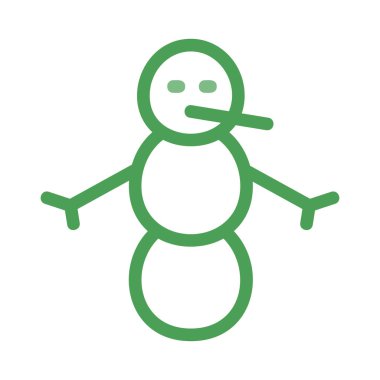 Kardan Adam simgesi vektör çizimi