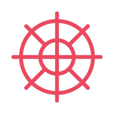 Gemi tekeri vektör illüstrasyonu 